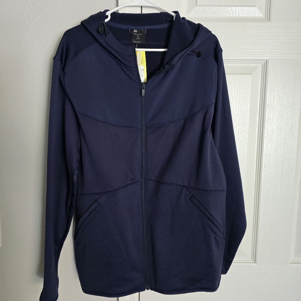 All In Motion Navy Blue Zip-Up Hoodie. Size M. Nwt